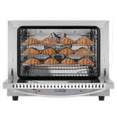19 in. Countertop Convection Oven for Quarter-Size Pans with 3 Racks 1440W of Power in Stainless-Steel, 0.8 cu. ft. (KM-CTCO-08)